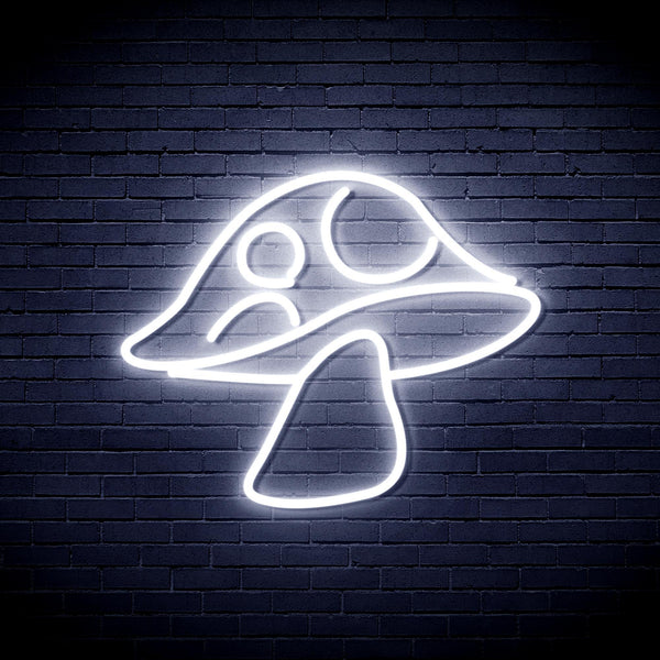ADVPRO Mushroom Ultra-Bright LED Neon Sign fnu0401 - White