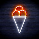 ADVPRO Ice-cream Ultra-Bright LED Neon Sign fnu0421 - White & Orange