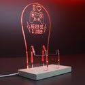 ADVPRO I Love Game, Never Be a Loser Gamer LED neon stand hgA-j0001 - Red