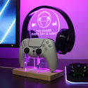 ADVPRO The Winner Every Day and Night Gamer LED neon stand hgA-j0003 - Purple
