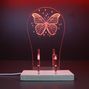 ADVPRO Beautiful Butterfly with Surrounding Stars Gamer LED neon stand hgA-j0015 - Red