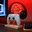 ADVPRO Queen of The Game with Classic Border Gamer LED neon stand hgA-j0030 - Red
