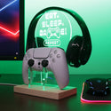ADVPRO Eat Sleep Game Repeat Gamer LED neon stand hgA-j0032 - Green