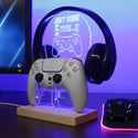 ADVPRO Just More 5 Mins! Gamer LED neon stand hgA-j0033 - Blue