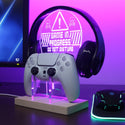 ADVPRO Game in Progress,  Do Not Disturb! Gamer LED neon stand hgA-j0034 - Purple