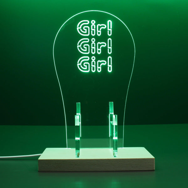 ADVPRO Girl Girl Girl Gamer LED neon stand hgA-j0038 - Green