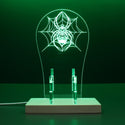 ADVPRO Spider with Cobweb Gamer LED neon stand hgA-j0043 - Green