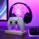 ADVPRO Spider with Cobweb Gamer LED neon stand hgA-j0043 - Purple