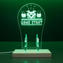 ADVPRO Game Start - Monster Icon Gamer LED neon stand hgA-j0052 - Green