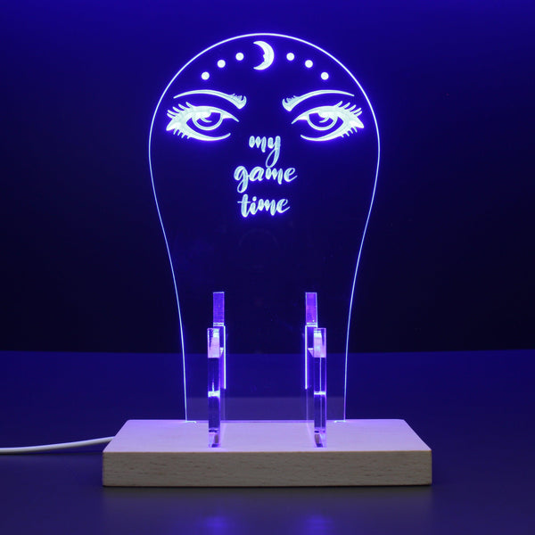 ADVPRO My Game Time Gamer LED neon stand hgA-j0056 - Blue