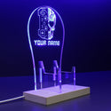 ADVPRO Skull game combine together Personalized Gamer LED neon stand hgA-p0057-tm - Blue