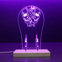 ADVPRO Game gear inside the skull head Personalized Gamer LED neon stand hgA-p0067-tm - Purple