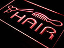 ADVPRO Hair Cut Salon Comb Scissor Neon Light Sign st3-i458 - Red