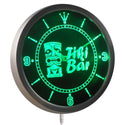 AdvPro - Tiki Bar Mask Beer Neon Sign LED Wall Clock nc0294 - Neon Clock