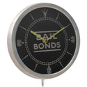 ADVPRO Bail Bonds Shop Gift Neon Sign LED Wall Clock nc0354 - Multi-color