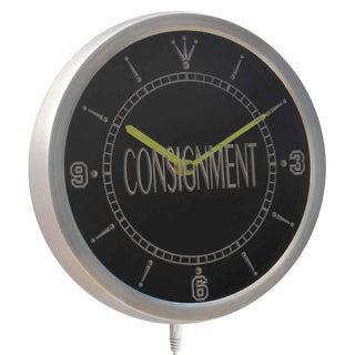 ADVPRO Consignment Service Display Decor Neon Sign LED Wall Clock nc0428 - Multi-color