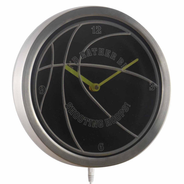 ADVPRO Basketball Sport Neon Sign LED Wall Clock nc0914 - Multi-color