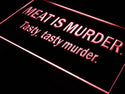 ADVPRO Meat is Murder Tasty Murder Bar Neon Light Sign st4-s020 - Red