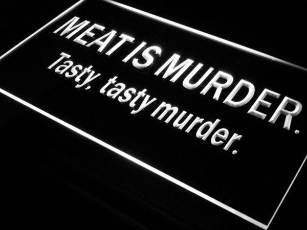 ADVPRO Meat is Murder Tasty Murder Bar Neon Light Sign st4-s020 - White