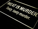 ADVPRO Meat is Murder Tasty Murder Bar Neon Light Sign st4-s020 - Yellow