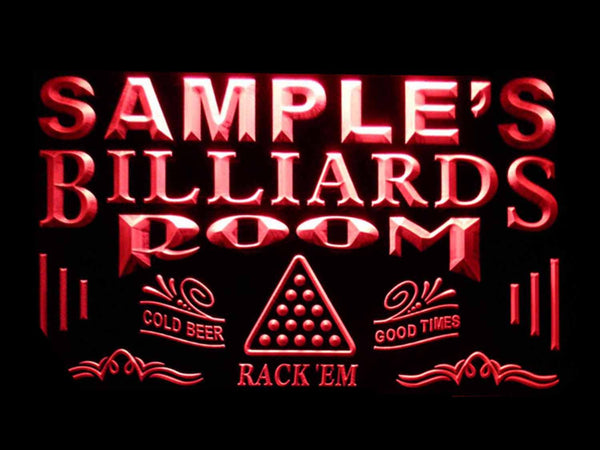 ADVPRO Name Personalized Custom Billiards Pool Bar Room Neon Sign st4-pj-tm - Red