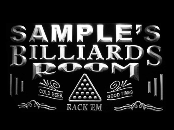 ADVPRO Name Personalized Custom Billiards Pool Bar Room Neon Sign st4-pj-tm - White