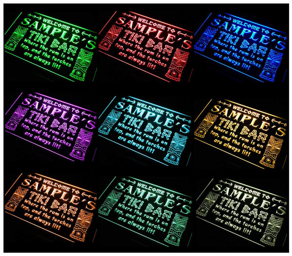 ADVPRO Name Personalized Custom Tiki Bar Beer Neon Light Sign st4-pm-tm - Multicolor