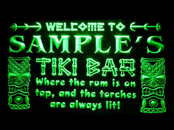ADVPRO Name Personalized Custom Tiki Bar Beer Neon Light Sign st4-pm-tm - Green