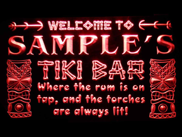 ADVPRO Name Personalized Custom Tiki Bar Beer Neon Light Sign st4-pm-tm - Red