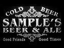 ADVPRO Name Personalized Custom Beer & Ale Vintage Bar Cold Beer Neon Light Sign st4-qs-tm - White