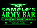 ADVPRO Name Personalized Custom Army Man Cave Bar Beer Neon Sign st4-tq-tm - Green