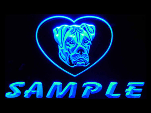 ADVPRO Name Personalized Custom American Bulldog Dog House Home Neon Sign st4-vb-tm - Blue