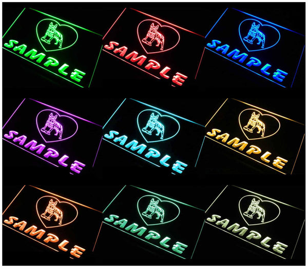 ADVPRO Name Personalized Custom French Bulldog Dog House Home Neon Sign st4-vh-tm - Multicolor