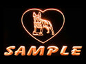 ADVPRO Name Personalized Custom French Bulldog Dog House Home Neon Sign st4-vh-tm - Orange