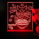 ADVPRO Japan noodle with cat Personalized Tabletop LED neon sign st5-p0050-tm - Red
