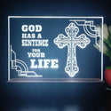 ADVPRO God has a sentence for your life Tabletop LED neon sign st5-j5076 - White