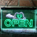 ADVPRO Open Dentist Doctor Toothbrush Dual Color LED Neon Sign st6-i0010 - White & Green