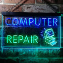 ADVPRO Computer Repair Shop Dual Color LED Neon Sign st6-i0081 - Green & Blue