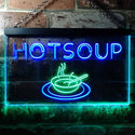 ADVPRO Hot Soup Dual Color LED Neon Sign st6-i0125 - Green & Blue