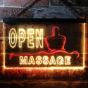 ADVPRO Open Massage Dual Color LED Neon Sign st6-i0155 - Red & Yellow