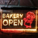 ADVPRO Bakery Open Shop Bread Display Dual Color LED Neon Sign st6-i0175 - Red & Yellow