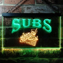 ADVPRO Subs Shop Dual Color LED Neon Sign st6-i0209 - Green & Yellow