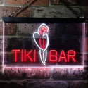 ADVPRO Tiki Bar Parrot Dual Color LED Neon Sign st6-i0331 - White & Red