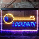 ADVPRO Locksmith Keys Shop Dual Color LED Neon Sign st6-i0408 - Blue & Yellow