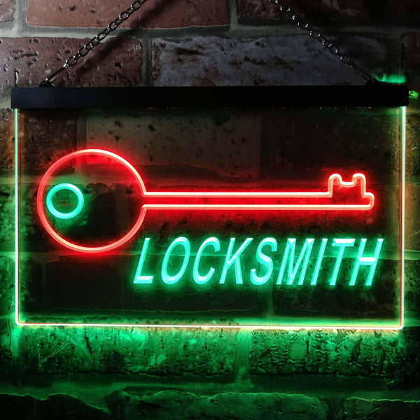 ADVPRO Locksmith Keys Shop Dual Color LED Neon Sign st6-i0408 - Green & Red