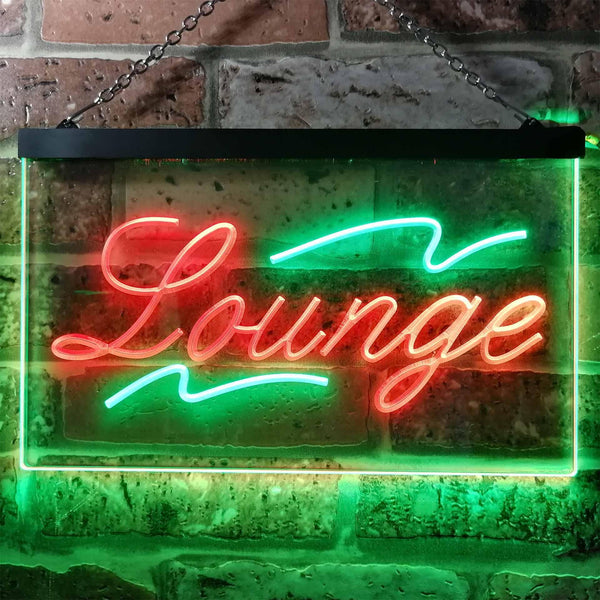 ADVPRO Lounge Bar Club Illuminated Dual Color LED Neon Sign st6-i0445 - Green & Red