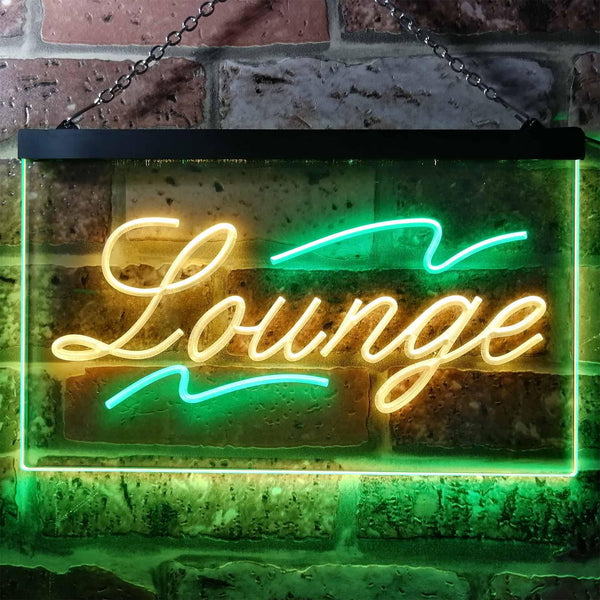 ADVPRO Lounge Bar Club Illuminated Dual Color LED Neon Sign st6-i0445 - Green & Yellow