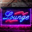 ADVPRO Lounge Bar Club Illuminated Dual Color LED Neon Sign st6-i0445 - Red & Blue