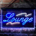 ADVPRO Lounge Bar Club Illuminated Dual Color LED Neon Sign st6-i0445 - White & Blue