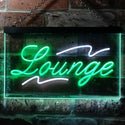 ADVPRO Lounge Bar Club Illuminated Dual Color LED Neon Sign st6-i0445 - White & Green